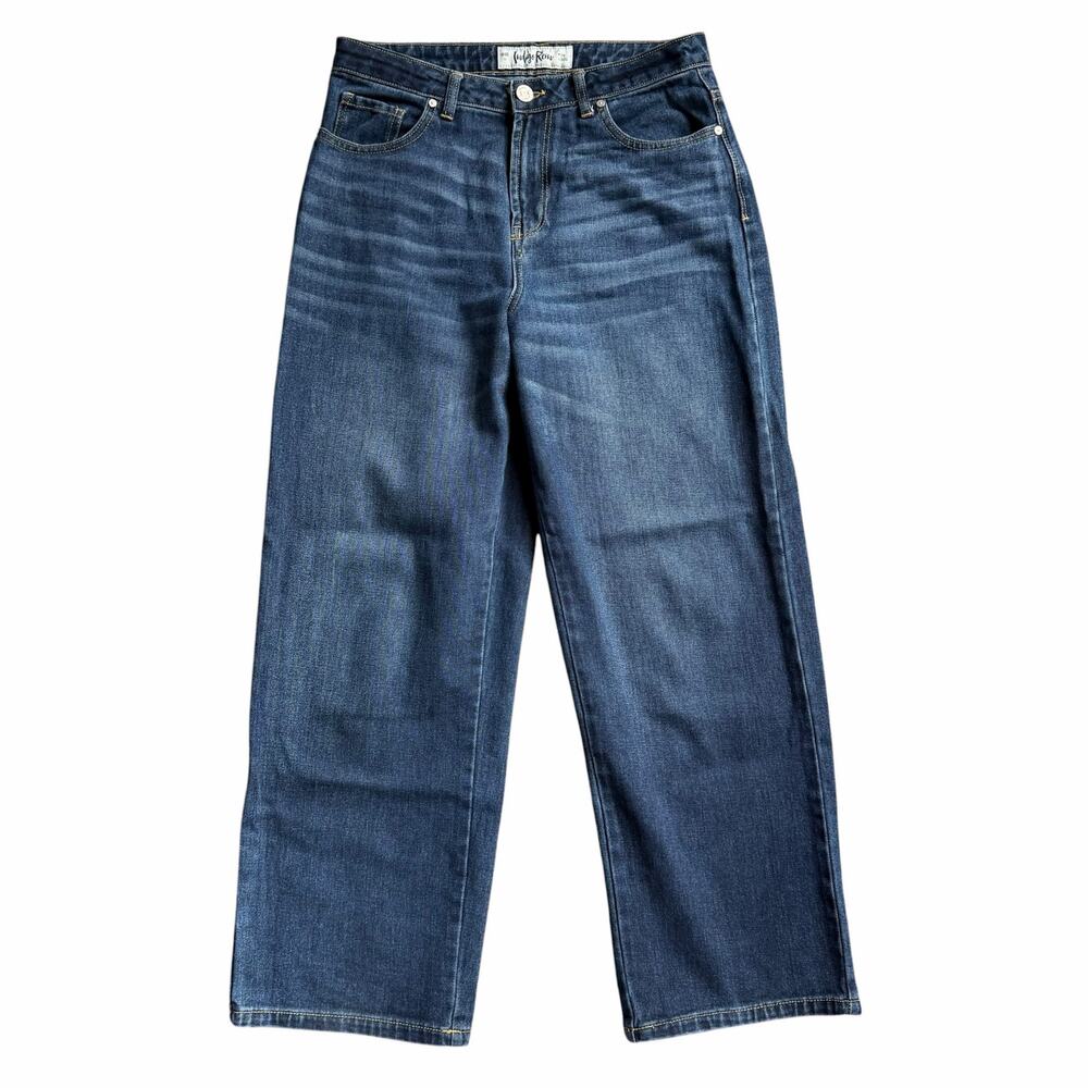 Indigo Rein High Rise Straight Leg Jeans Womens Size 11 Medium Wash Denim